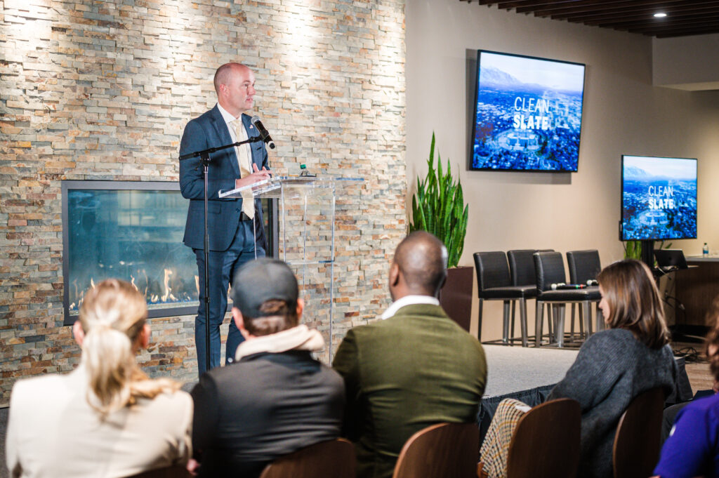 Utah Gov Spencer Cox at the 2022 Clean Slate Summit