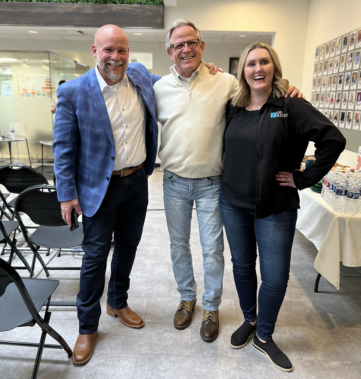 Brian with Dave Durocher & Heather Chase at the Rasa Clean Slate Utah Second Chance Hiring Panel in April 2023